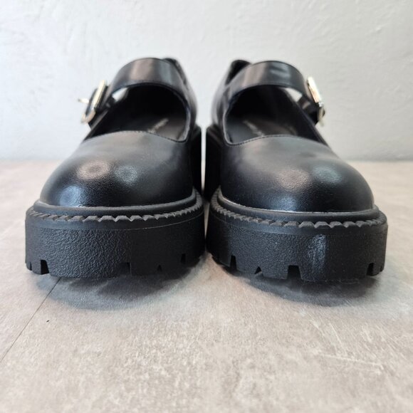 Madden Girl Black Chunky Heel Mary Janes - Picture 3 of 12